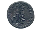 Coin - of Vespasian, celebrating the victory over Judea after the fall of Jerusalem in 70 AD